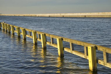 Gdynia 'nın güney iskelesinde. Polonya