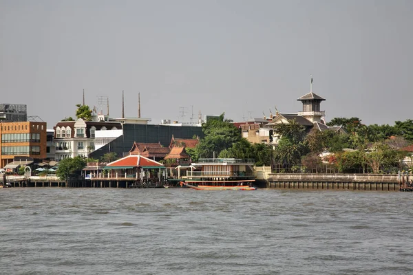 Chao Phraya Rivier Bangkok Koninkrijk Thailand — Stockfoto