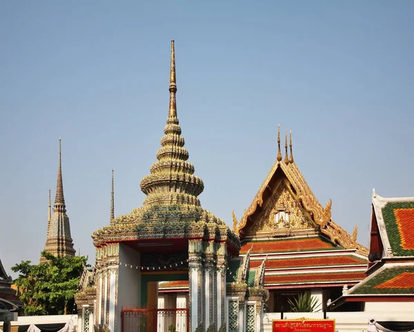 Wat Phra Chetuphon Temple Bouddha Couché Bangkok Royaume Thaïlande — Photo