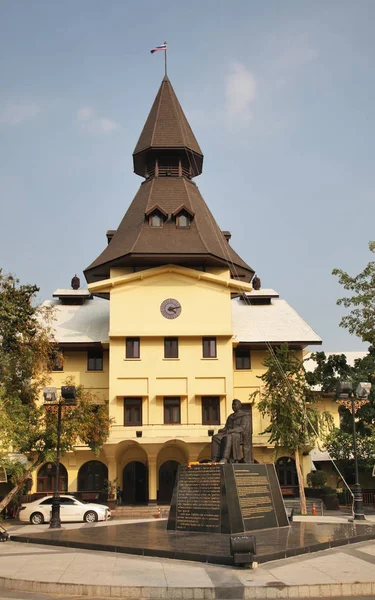 Dombyggnaden Vid Thammasat University Och Pridi Banomyong Bangkok Konungariket Thailand — Stockfoto