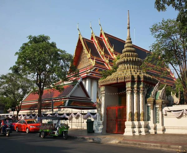 Wat Phra Chetuphon Temppeli Makuuasennossa Buddha Bangkokissa Thaimaan Kuningaskunta — kuvapankkivalokuva