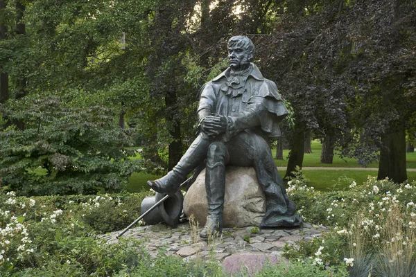 Monument Över Jean Georg Haffner Parken Polnocny Norra Parken Sopot — Stockfoto