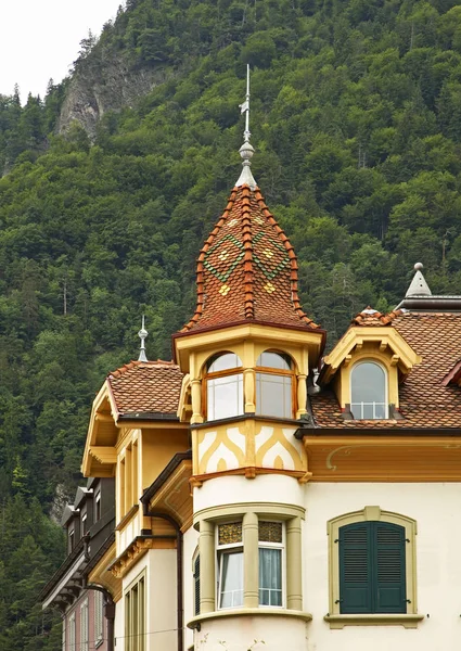 Hoheweg Promenade Interlaken Schweiz — Stockfoto