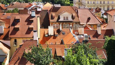 Küçük Şehir - Prag 'da Mala Strana. Çek Cumhuriyeti