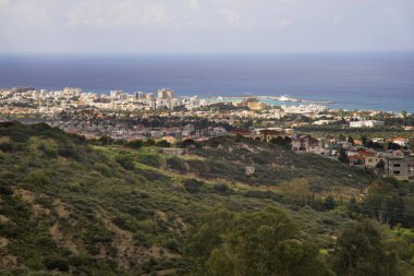 Kyrenia (Girne) manzarası. Kıbrıs