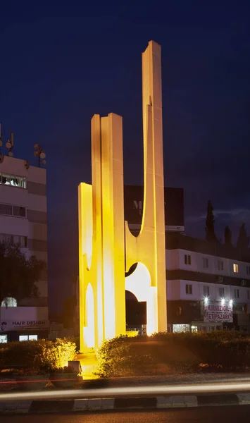Skulptur Rondellen Norra Nicosia Cypern — Stockfoto