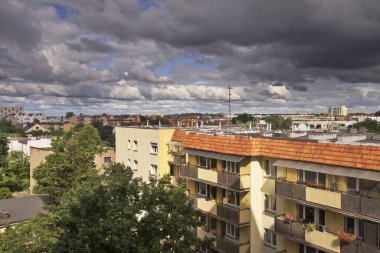 Torun 'daki Szosa Chelminska Caddesi. Polonya