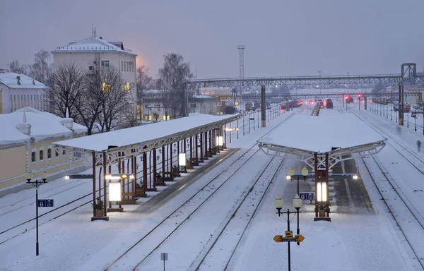 Железнодорожный Вокзал Могилеве Беларусь — стоковое фото