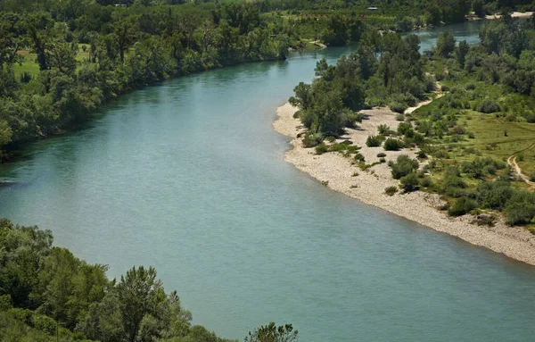 Río Neretva Cerca Del Pueblo Pocitelj Bosnia Herzegovina — Foto de Stock