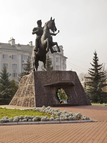 Monumento Aleksey Yermolov Oryol Orel Rússia — Fotografia de Stock