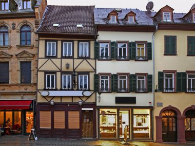Wiesbaden 'de eski bir cadde. Almanya