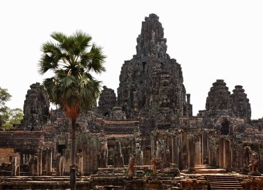 Angkor Thom 'daki Prasat Bayon tapınağı. Siem Reap bölgesi. Kamboçya