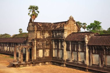 Angkor Wat 'daki sergi, Başkent Tapınağı. Siem Reap bölgesi. Kamboçya