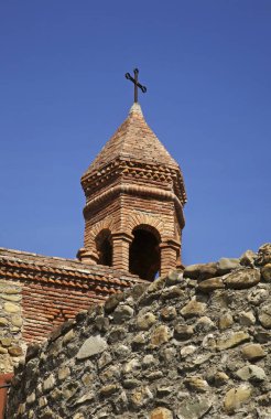 City wall and Church of St. Stephen in Sighnaghi. Kakheti. Georgia clipart
