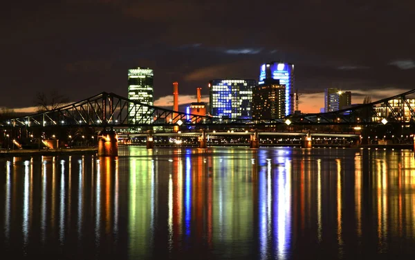 Utsikt Över Frankfurt Main Tyskland — Stockfoto