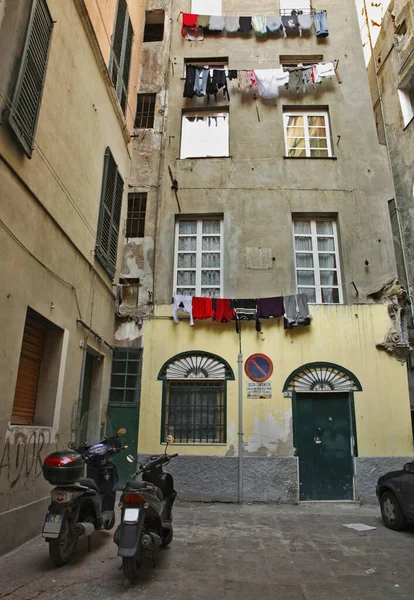 Courtyard Genoa Italy — Stock Photo, Image