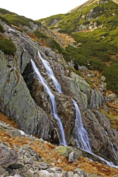 Cascada Wielka Siklawa Río Roztoka Cerca Zakopane Polonia — Foto de Stock