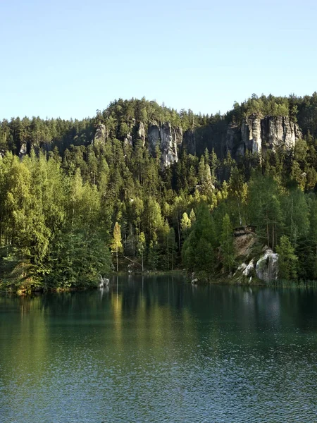 Adrıspanaklı Teplice Kayaları Çek Cumhuriyeti — Stok fotoğraf