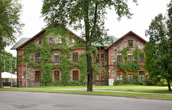 Πέτρινο Κτίριο Στη Σίγκουλντα Λεττονία — Φωτογραφία Αρχείου