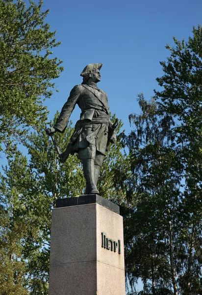 Monument Pierre Grand Pierre Ier Shlisselburg Oblast Leningrad Russie — Photo