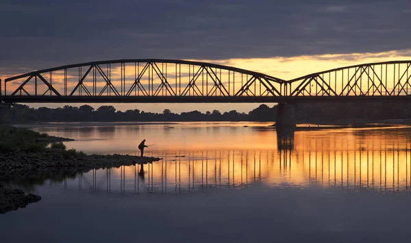 Мост Юзефа Писудского Торуни Польша — стоковое фото