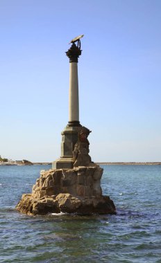 Sivastopol 'da batırılan gemilerin anıtı. Ukrayna