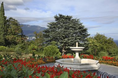 Livadia 'ya park et. Kırım. Ukrayna
