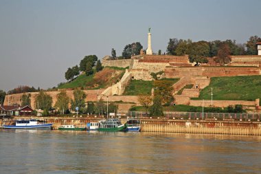 Sava Nehri 'nin Belgrad' daki seti. Sırbistan