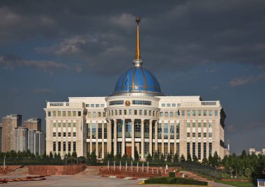 Akorda - Astana 'daki Ak Orasidential Palace. Kazakistan