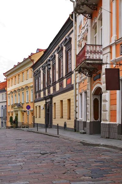 Calle Vieja Vilnius Lituania — Foto de Stock