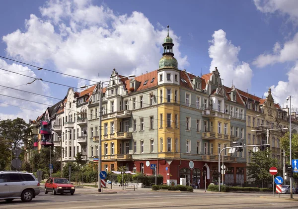 Rua Curie Sklodowskiej Wroclaw Polónia — Fotografia de Stock