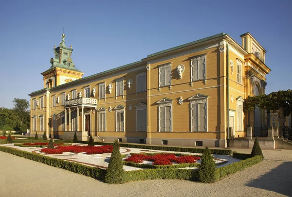 Pałac Wilanowa Wilanowskiego Warszawie Polska — Zdjęcie stockowe