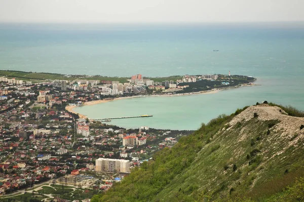 Pohled Záliv Gelendzhik Pohoří Markotkh Krasnodar Krai Rusko — Stock fotografie