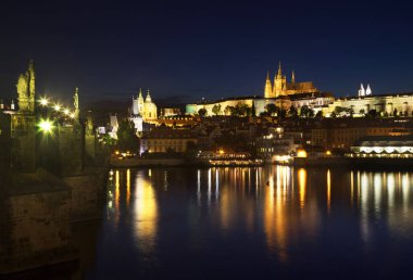 Prag 'daki Hradcany manzarası. Çek Cumhuriyeti