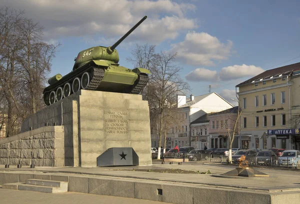 Monument Voor Bevrijders Van Stad Het Plein Van Tankers Oryol — Stockfoto