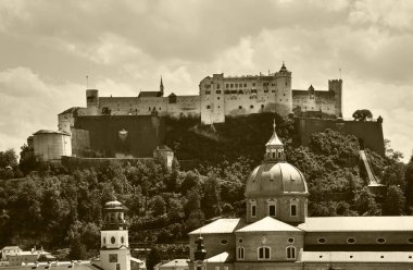 Salzburg manzarası. Avusturya