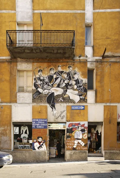 Mural Orgosolo Sardinia Italy — Stock Photo, Image