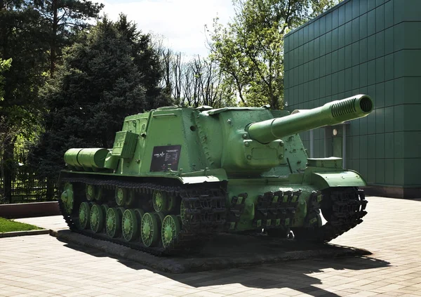 Militaire Uitrusting Park Van 30Ste Verjaardag Van Overwinning Krasnodar Rusland — Stockfoto