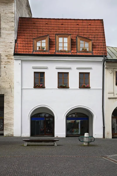 Plac Mariański Żylinie Dom Rakoczi Słowacja — Zdjęcie stockowe