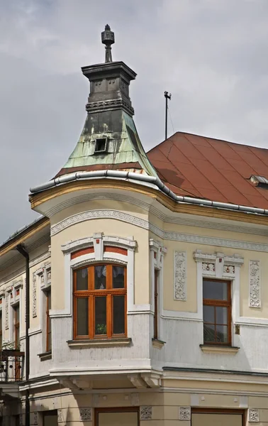 Fragmento Casa Antigua Plaza Marianske Zilina Países Bajos —  Fotos de Stock