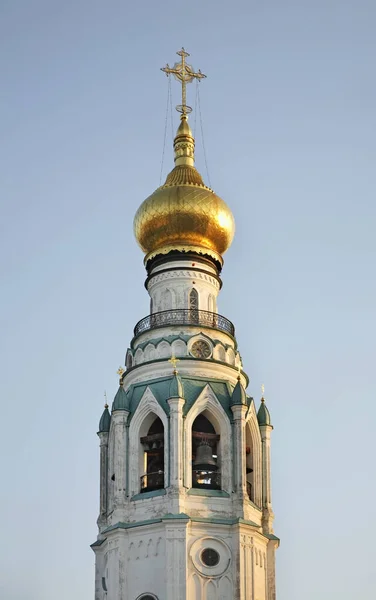 Campanario Catedral Santa Sofía Kremlin Vologda Rusia — Foto de Stock