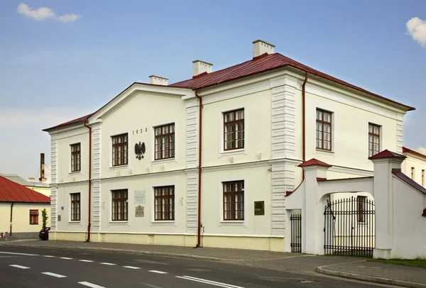 一般学校の名前は ビアラ ポドラスカのヨゼフ イグナシー クラスツェフスキ ポーランド — ストック写真