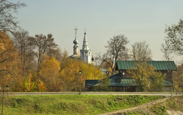 Iglesia Cosmas Damián Kozmodemyanskaya Montaña Yarunova Suzdal Óblast Vladimir Rusia — Foto de Stock