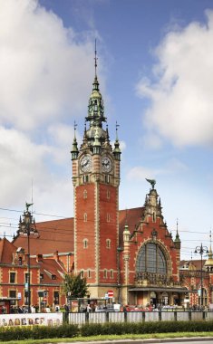 Gdansk ana tren istasyonu. Polonya