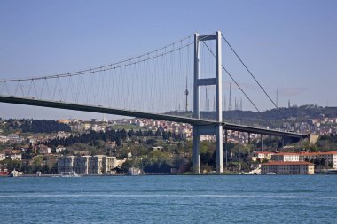 İstanbul 'daki ilk Boğaz Köprüsü. Türkiye