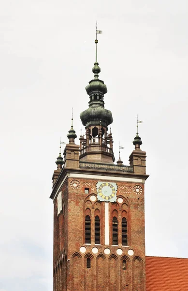 Iglesia Santa Catalina Gdansk Polonia — Foto de Stock