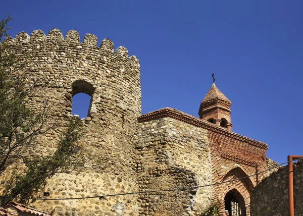Sighnaghi的城墙和圣斯蒂芬教堂 Kakheti 格鲁吉亚 — 图库照片