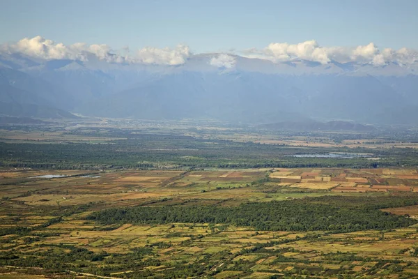 Valle Alazani Paisaje Cerca Sighnaghi Kakheti Georgia — Foto de Stock