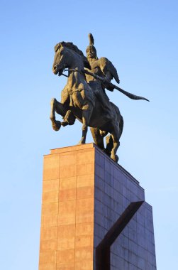 Bishkek 'teki Ala-Too Meydanı. Kırgızistan
