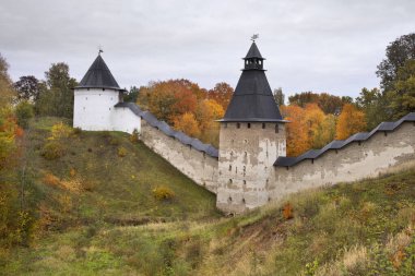 Pskov-Caves (Pskovo-Pechersky) Pechory 'deki Dormition Manastırı. Pskov Oblastı. Rusya